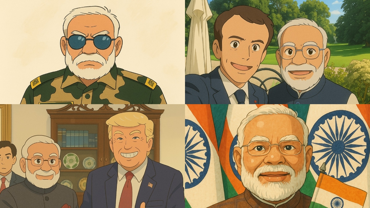 Pictures of PM Modi in Ghibli style created using ChatGPT. (Instagram/@mygovindia)