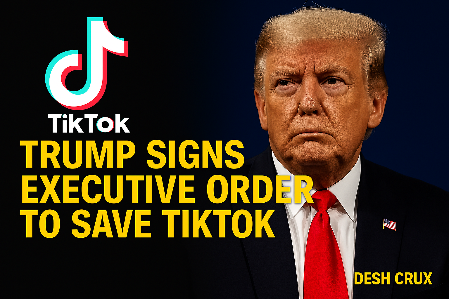 Trump Signs Executive Order to Save TikTok for 75 Days Amid China-US Trade Tensions