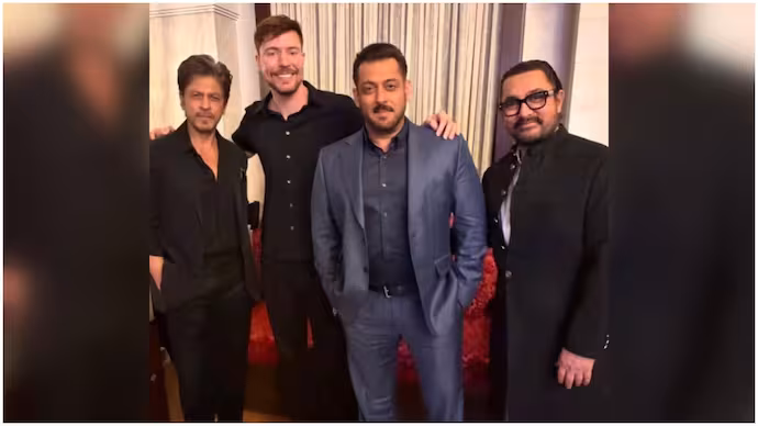 MrBeast Teams Up with Shah Rukh Khan, Salman Khan, and Aamir Khan: Viral Photo from Joy Forum 2025 Ignites Bollywood Collaboration Dreams